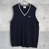 Logo Patch Cable Knit Vest