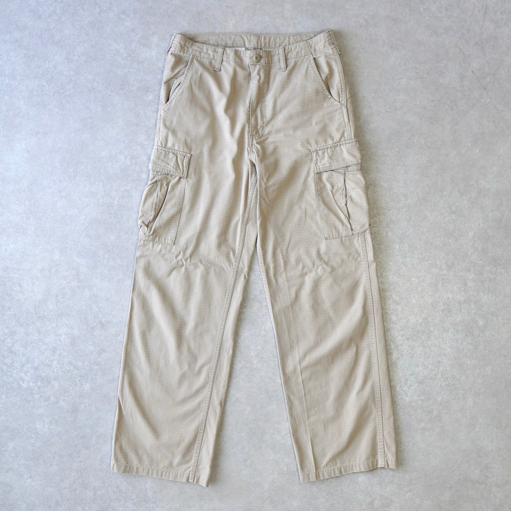 カーハート ロゴ カーゴパンツ ベージュ