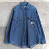 Logo Patch Denim Shirt