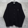 Logo Patch Full Button Collar Sweater