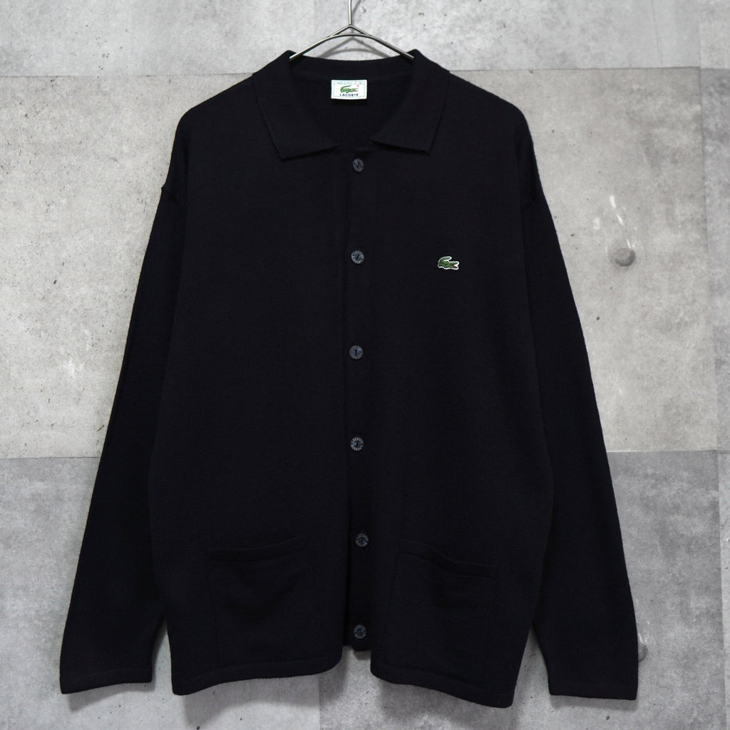 Logo Patch Full Button Collar Sweater