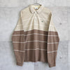 Logo Patch Long Sleeve Polo Shirt