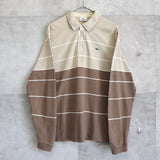 Logo Patch Long Sleeve Polo Shirt - NEWSED