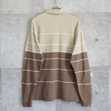 Logo Patch Long Sleeve Polo Shirt - NEWSED