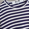 Logo Patch Stripe Long Sleeve Tee Shirt