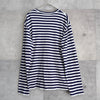 Logo Patch Stripe Long Sleeve Tee Shirt