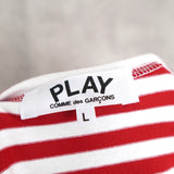 Logo Patch Stripe Long Sleeve Tee Shirt - NEWSED