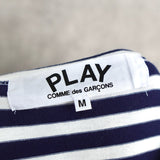 Logo Patch Stripe Long Sleeve Tee Shirt - NEWSED
