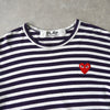 Logo Patch Stripe Long Sleeve Tee Shirt  AD2003