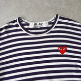 Logo Patch Stripe Long Sleeve Tee Shirt AD2003 - NEWSED