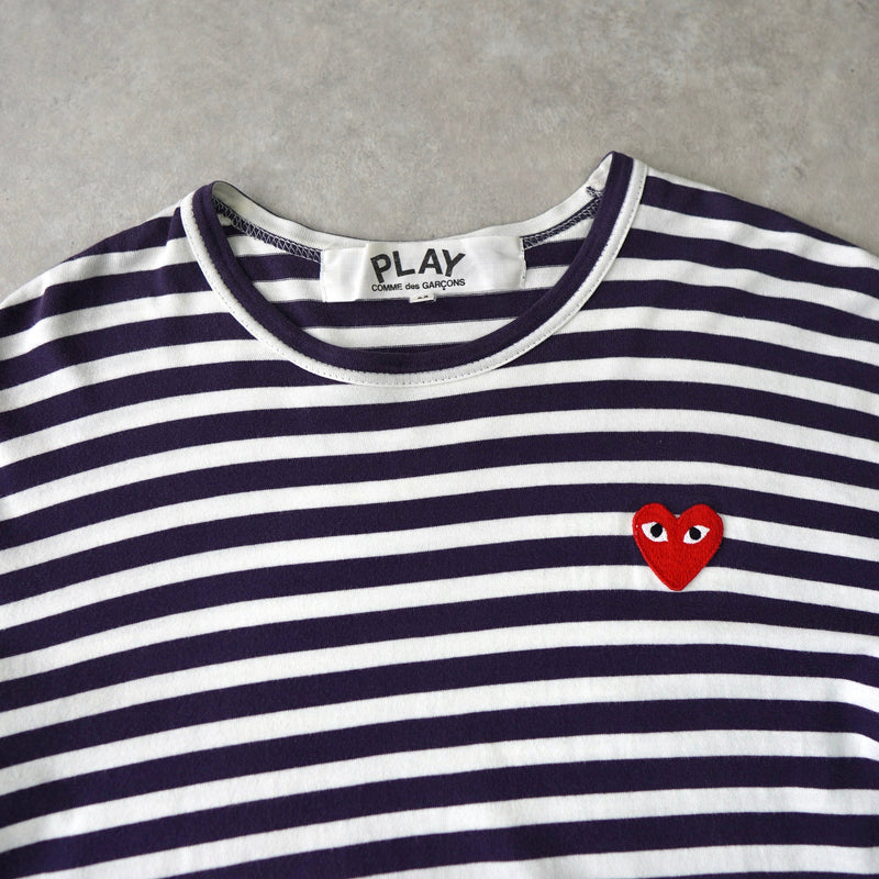 Logo Patch Stripe Long Sleeve Tee Shirt AD2003 - NEWSED