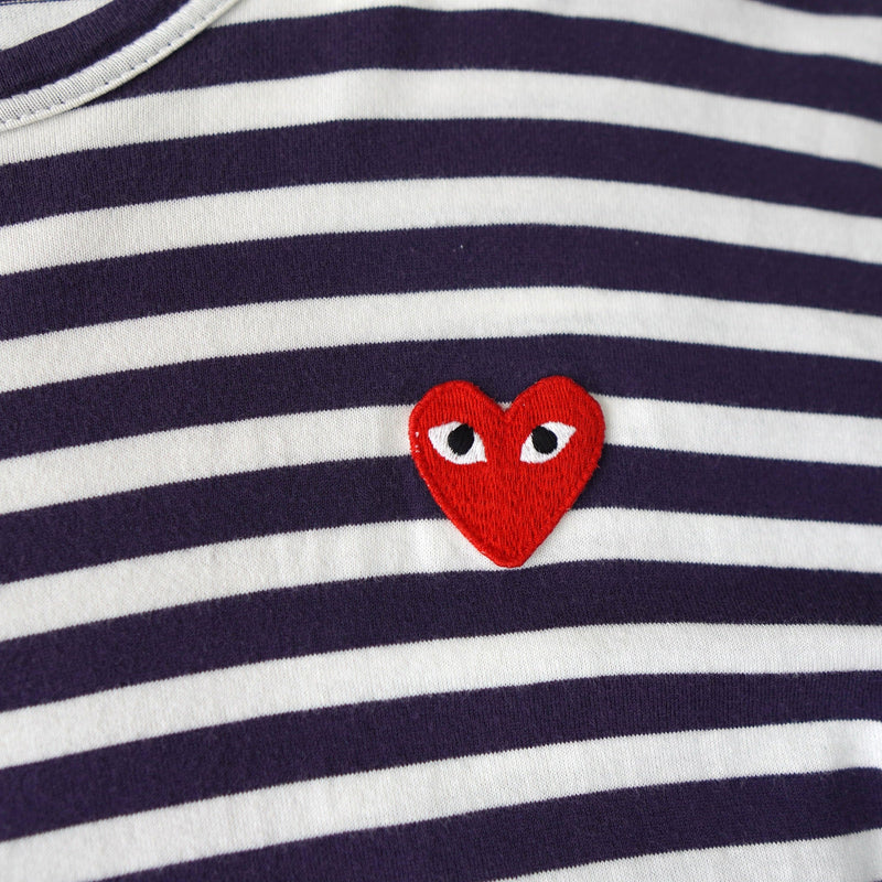 Logo Patch Stripe Long Sleeve Tee Shirt AD2003 - NEWSED