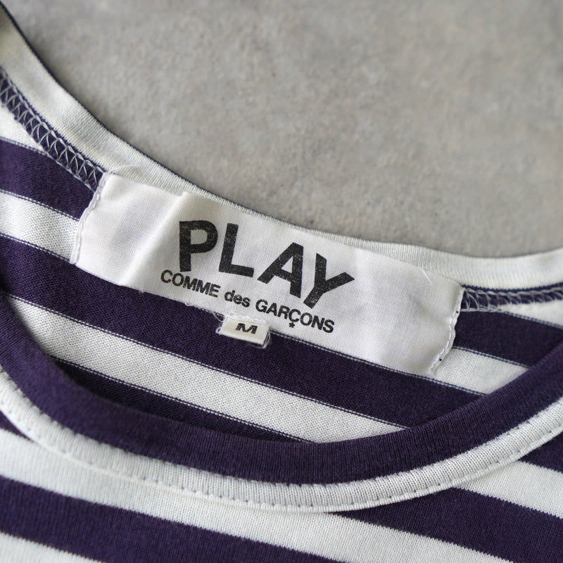 Logo Patch Stripe Long Sleeve Tee Shirt AD2003 - NEWSED
