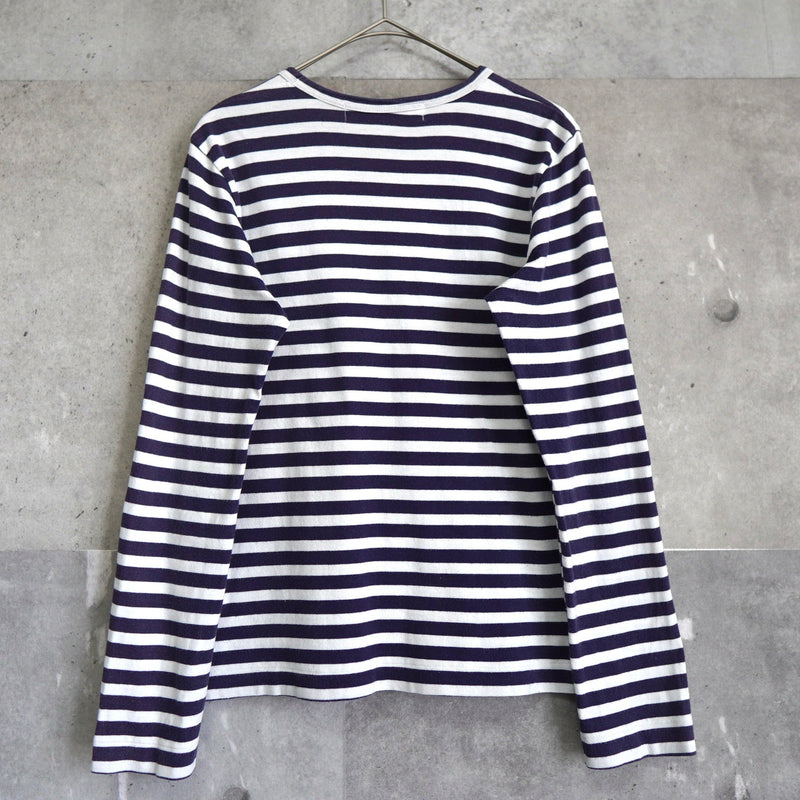 Logo Patch Stripe Long Sleeve Tee Shirt AD2014 - NEWSED