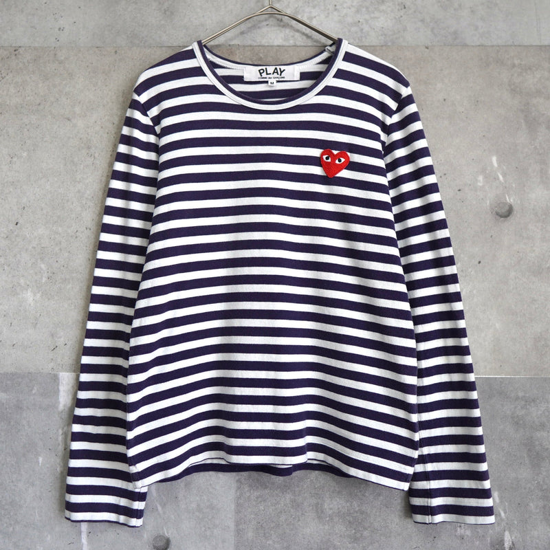 Logo Patch Stripe Long Sleeve Tee Shirt AD2014 - NEWSED