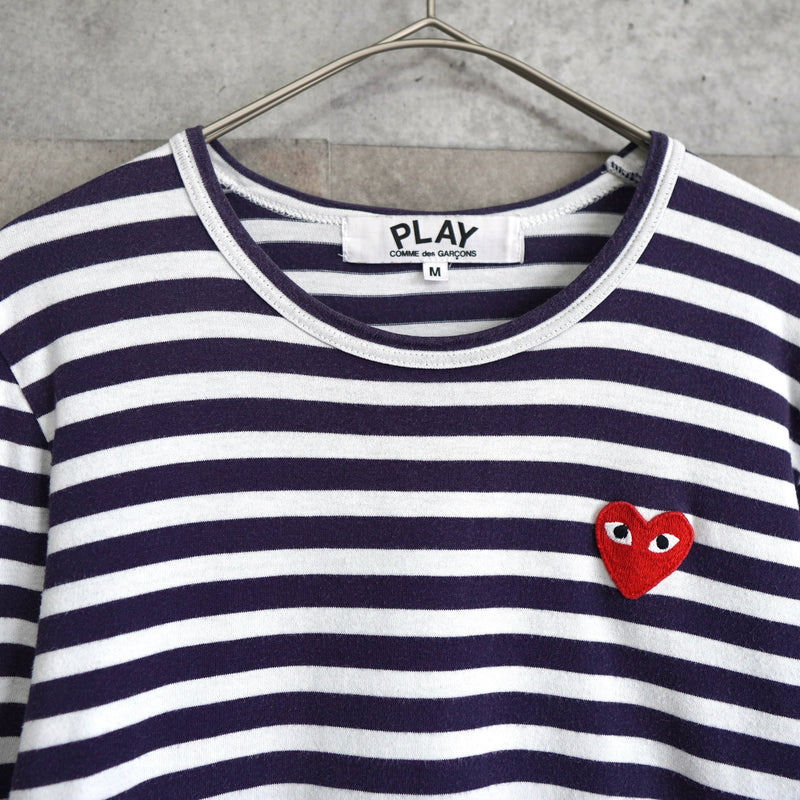 Logo Patch Stripe Long Sleeve Tee Shirt AD2014 - NEWSED