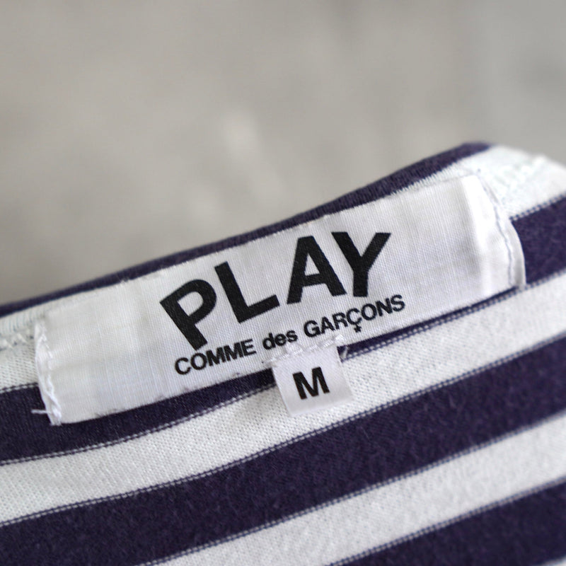Logo Patch Stripe Long Sleeve Tee Shirt AD2014 - NEWSED