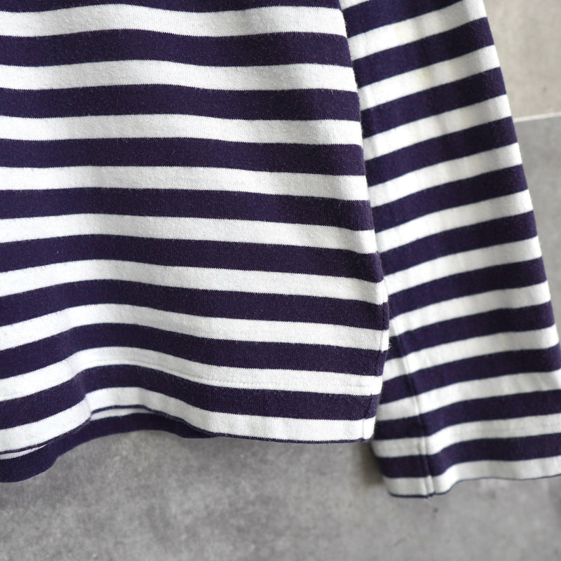 Logo Patch Stripe Long Sleeve Tee Shirt AD2014 - NEWSED