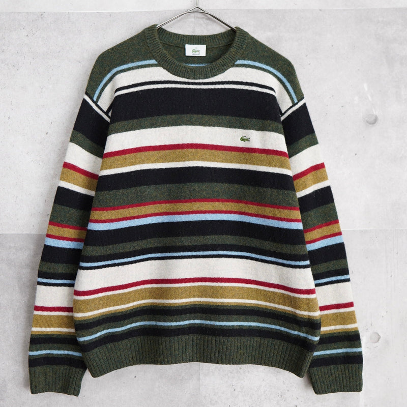 Logo Patch Stripe Sweater - NEWSED