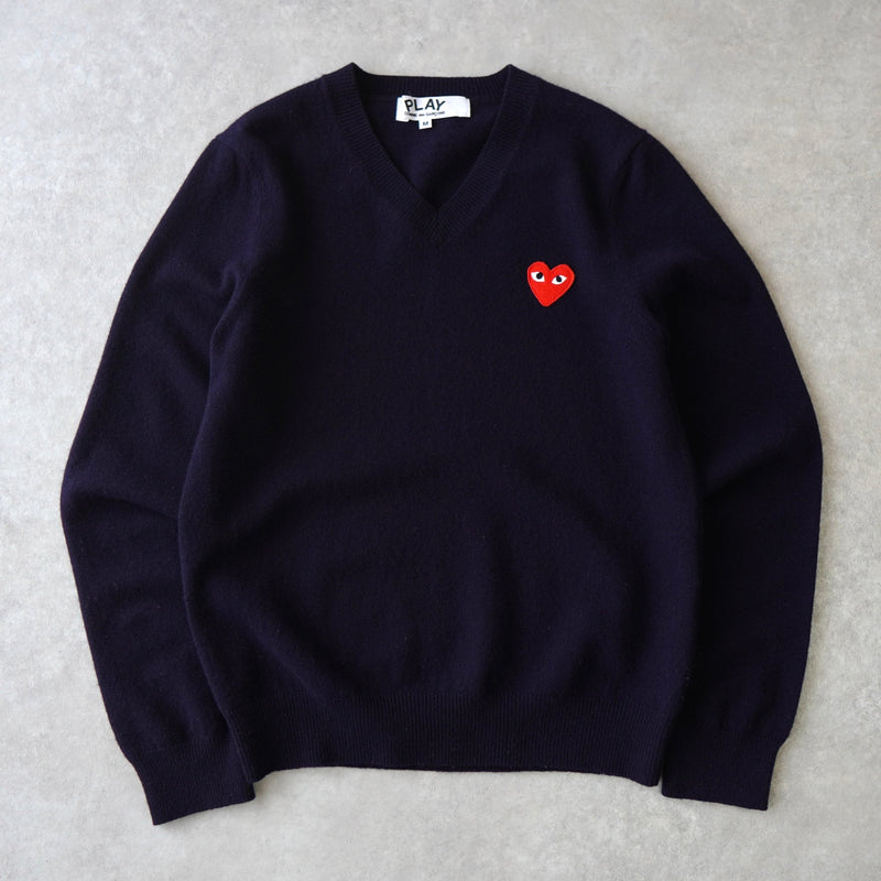 Logo Patch V - neck Sweater AD2009 - NEWSED