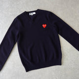 Logo Patch V - neck Sweater AD2009 - NEWSED