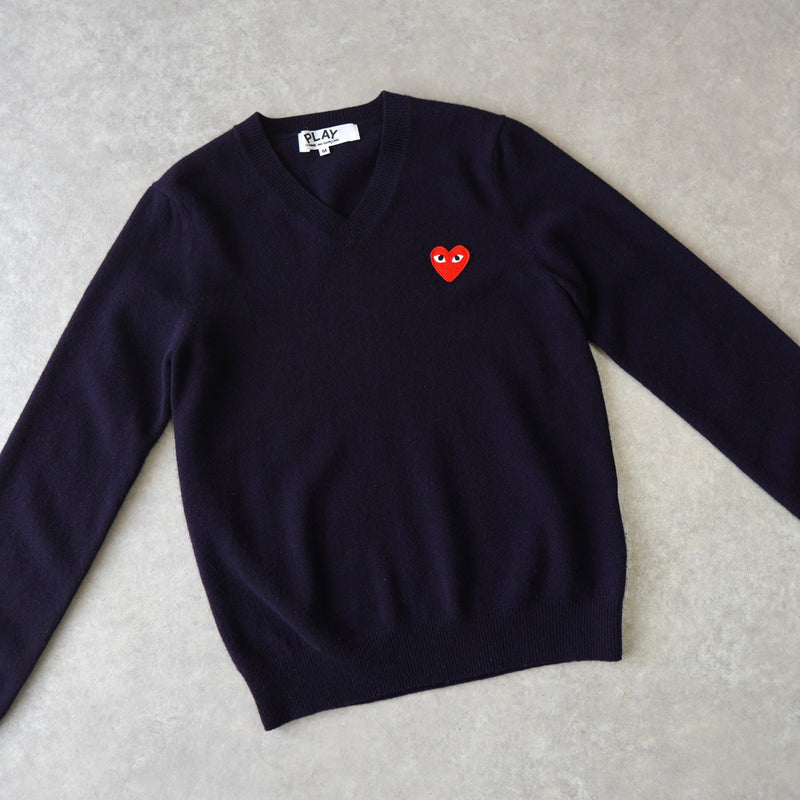 Logo Patch V - neck Sweater AD2009 - NEWSED