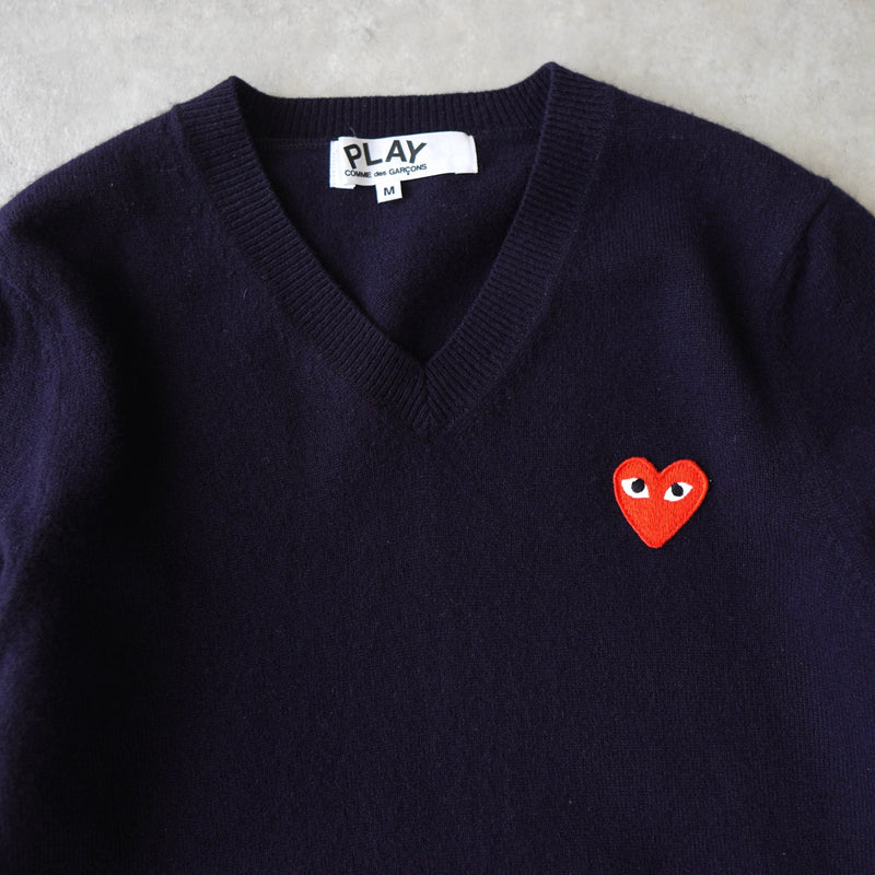 Logo Patch V - neck Sweater AD2009 - NEWSED