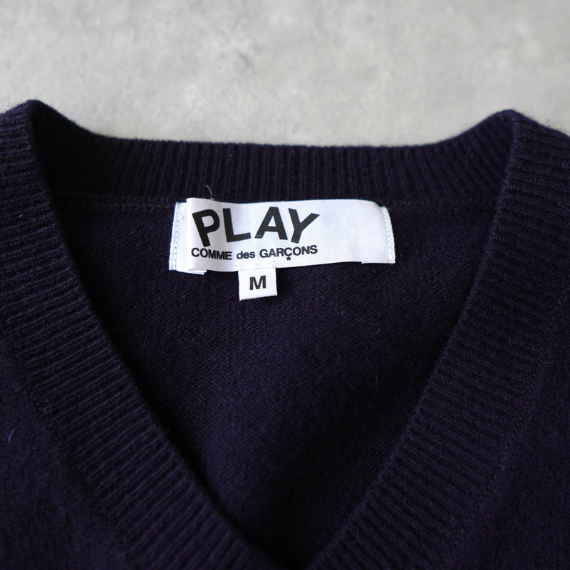 Logo Patch V - neck Sweater AD2009 - NEWSED
