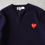 Logo Patch V - neck Sweater AD2009 - NEWSED