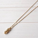 Logo Pendant Top Gold Necklace - NEWSED