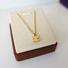 Logo Pendant Top Gold Necklace