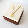 Logo Pendant Top Gold Necklace