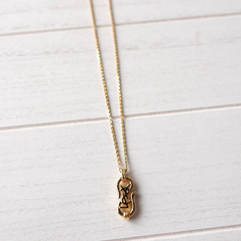 Logo Pendant Top Gold Necklace - NEWSED