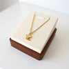 Logo Pendant Top Gold Necklace