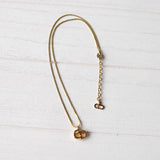 Logo Pendant Top Gold Necklace - NEWSED