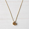 Logo Pendant Top Gold Necklace