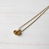 Logo Pendant Top Gold Necklace - NEWSED