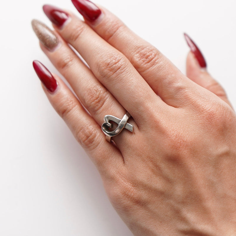 Loving Heart By Paloma Picasso Silver Ring - NEWSED
