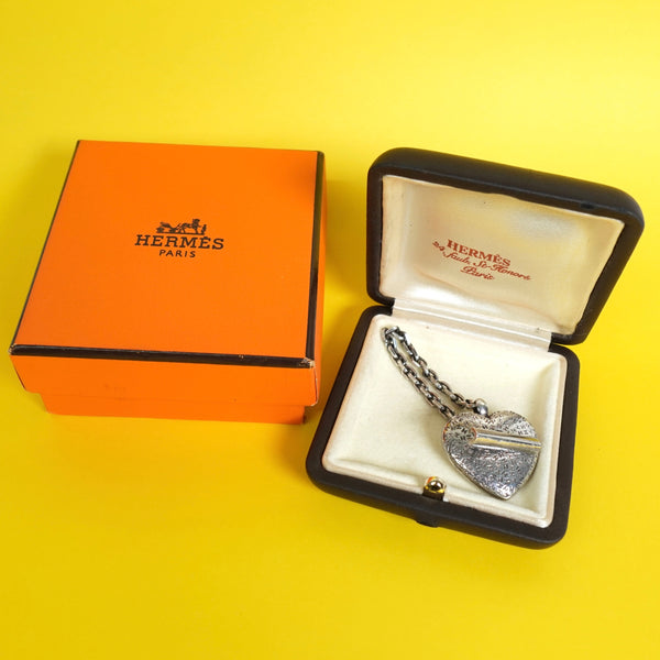 エルメス トゥーブー ハート キーチャーム シルバー925