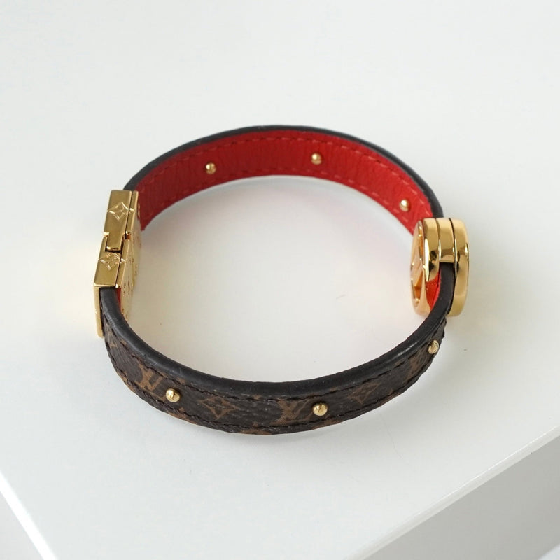 ルイ ヴィトン ブラスレ LVサークル リバーシブル モノグラム ブレスレット ブラウン / レッド - NEWSED