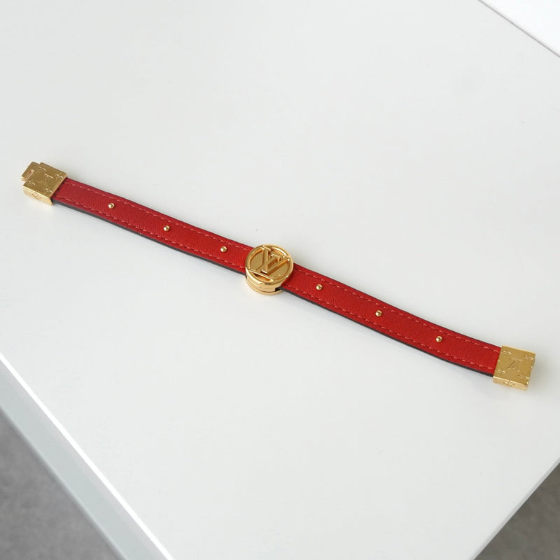 ルイ ヴィトン ブラスレ LVサークル リバーシブル モノグラム ブレスレット ブラウン / レッド - NEWSED