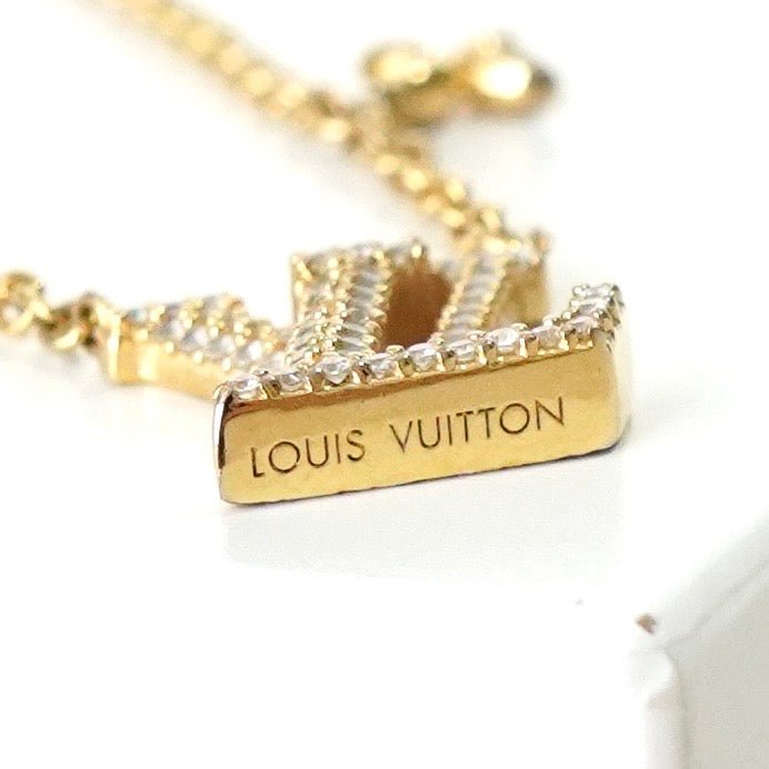 Louis Vuitton Necklace LV Iconic Necklace GP Gold Rhinestone