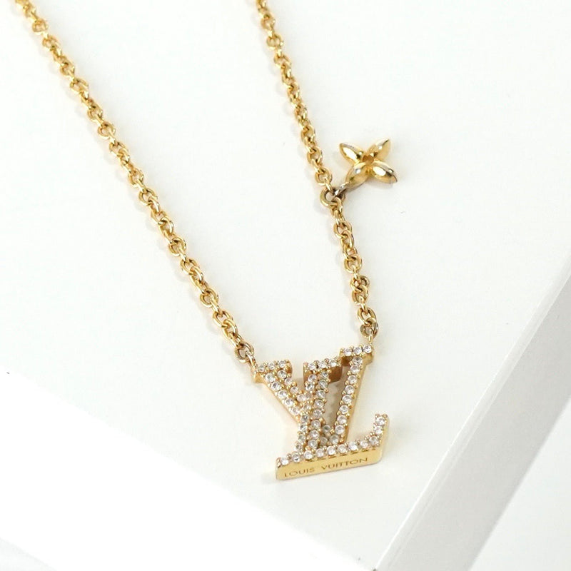 Louis Vuitton Necklace LV Iconic Necklace GP Gold Rhinestone