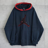 ナイキ ジョーダン パーカー ビッグロゴ グレー/レッド L〜XL相当 - NEWSED