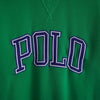Polo by Ralph Lauren College Logo Sweatshirt Green L-XL Size