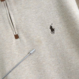 ポロラルフローレン ハーフジップ ハイネック スウェット アイボリー L〜XL相当 - NEWSED