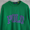 Polo by Ralph Lauren College Logo Sweatshirt Green L-XL Size