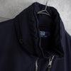 ポロバイラルフローレン ナイロンジャケット ブルゾン フリース裏地 ハイネック ネイビー Mサイズ