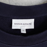 メゾン キツネ トロフィー フォックス プリント スウェット トレーナー ネイビー Mサイズ - NEWSED