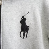 ポロラルフローレン ジップアップ パーカー ビッグポニー グレー Mサイズ - NEWSED